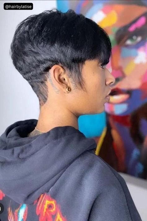 Bowl Cut with Long Sideburns - a distinctive choice among the 100 best short hairstyles for black women in 2023. Bobs, Short Cuts, Bowl Haircut Women, Short Hair Pixie Cuts, Short Pixie Cut, Short Sassy Haircuts, Short Hair Cuts, Relaxed Hair, Short Relaxed Hairstyles