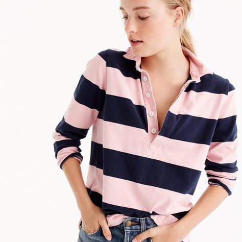 J.Crew Is Bringing Back Two Classic '80s Pieces Tops, Rugby, Polo, Shirts, Throwback, Sleeves, Clothes For Women, Thrift Fashion, Shopping Womens Clothing