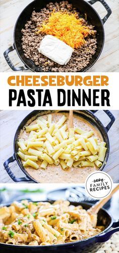 Pasta Easy Dinner, Beef Recipes Easy Dinners, Dinner Recipes With Ground Beef, Cheeseburger Pasta, Pasta Easy, Recipes With Ground Beef, Easy Pasta Dinner, Dinner Recipes For Family, Salad Pasta
