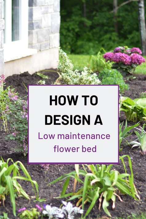 Are you looking for some simple garden design ideas to create a low maintenance flower bed? Here are 5 of the best tips for designing and planting a low maintenance perennial flower bed. These are some easy garden design ideas that you can use to increase the curb appeal of your home. #gardendesign #gardendesignideas #lowmaintenancegarden #perennialgarden Planting Flowers, Shaded Garden, Front Garden Landscaping, Garden Planning, Perennial Garden, Perennial Garden Design, Garden Landscaping, Low Maintenance Garden, Front Yard Landscaping