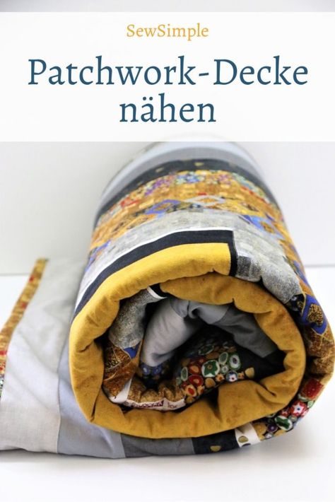 Patchworkdecke nähen: Umfassende Step-by-Step Anleitung Patchwork, Knitting, Quilts, Sewing Projects, Plaid Diy, Quilt Sewing, Quilt Inspiration, Loom Knitting, Sewing Hacks