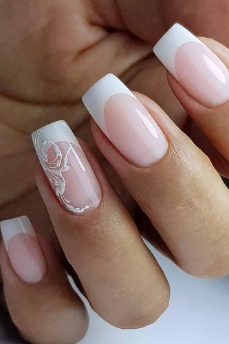 Perfect Pink And White Nails For Brides ★ pink and white nails french with twists pattern olgastognieva Nail Designs, Elegant Nails, Nails Inspiration, French Nail Designs, Luxury Nails, Fancy Nails, French Tip Nail Designs, Nail Art Wedding, French Manicure Nails