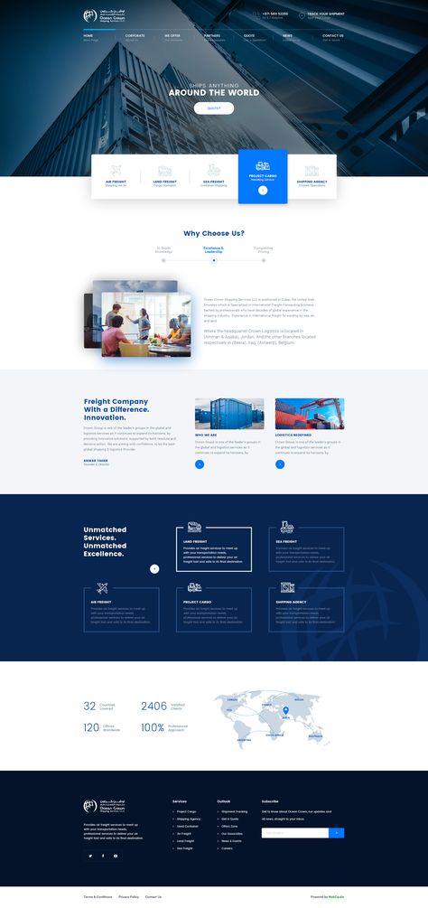 Ocean Crown Shipping Services LLC is specialized in International Freight Forwarding business Web Design, Responsive Web Design, Web Design Trends, Website Layout, Ui Design Website, Clean Web Design, Web Ui Design, Wix Website Design, Website Design Company