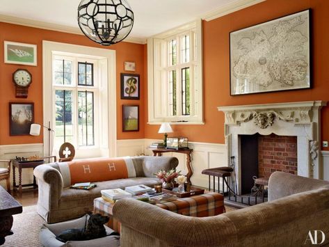 20 Fabulous Shades Of Orange Paint and Furnishings Interior Design, Home, Design, Decoration, Interior, Dekorasyon, Kamar Tidur, Haus, Interieur