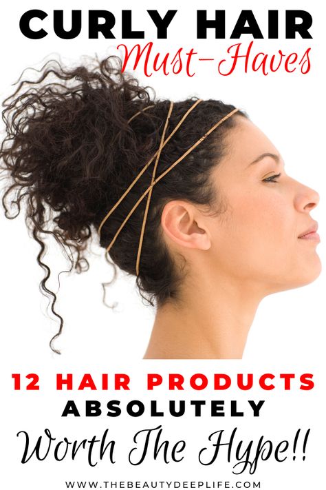 Frizzy Hair, Hair Hacks, Curly Hair Care, Frizzy Hair Hairstyles, Curly Hair Routine, Naturally Curly Hairstyles, Products For Curly Hair, Quick Curly Hairstyles, Natural Curly Hairstyles
