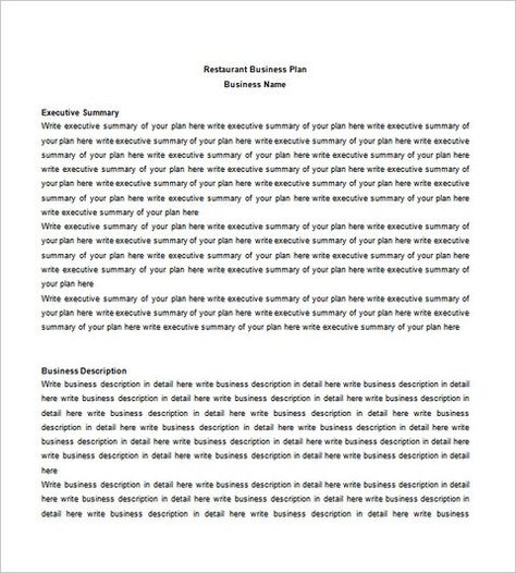 Restaurant Business Plan Template - 21+ Word, Excel, PDF, Google Docs, Apple Pages Format Download | Free & Premium Templates Sample Business Plan, Business Plan Template, Restaurant Business Plan Sample, Business Plan Outline, Business Plan Pdf, Business Planning, Simple Business Plan, Catering Business Plans, Restaurant Business Plan