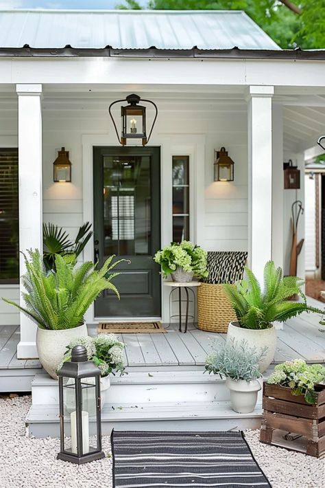 15 Genius Small Porch Ideas On A Budget Decks, Summer, Entrance, Shy, Create, Personal Style, Simple Front Porch Ideas, Laurel Mountain, Small Front Porches