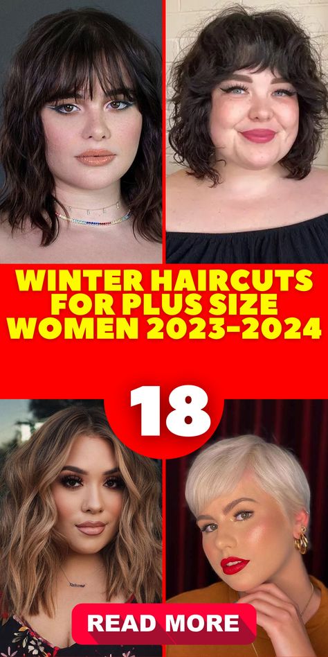 Ladies with round faces, get ready to rock the winter season with fabulous winter haircuts for plus size women 2023-2024. Short hairstyles are a popular choice, offering a chic and modern look. If you prefer a medium-length cut, it can beautifully frame your face while providing a stylish appearance. These haircuts are designed to enhance your features and keep you looking fabulous all winter long. Bonito, Waves, Short Hair For Round Face Plus Size, Haircuts For Round Faces, Short Haircuts For Round Faces, Medium Length Hair Cuts, Short Hair For Round Face, Short Hair Cuts For Round Faces, Medium Hair Styles For Women