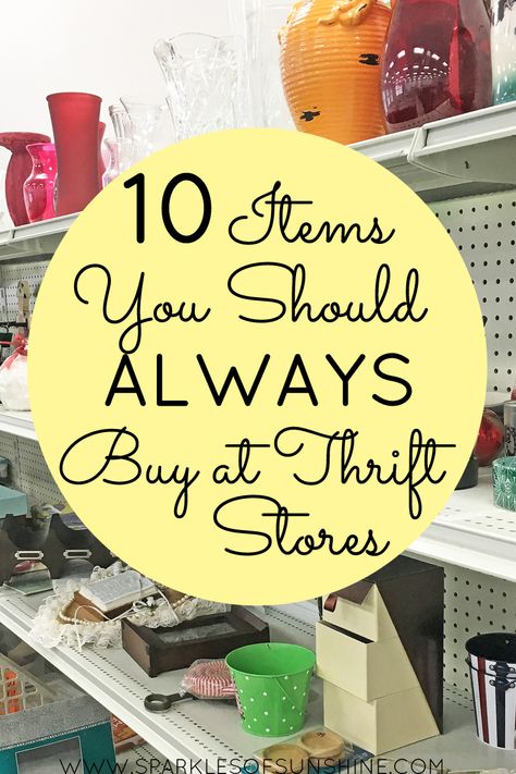 Save a buck or two and check out this list of 10 items you should always buy at thrift stores. Life Hacks, Diy, Home, Vintage, Home Décor, Ideas, Upcycling, Thrift Store Finds, Thrift Store Diy Projects