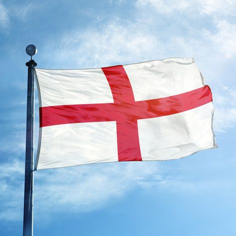 Celebrate St. George's Day with us! The patron saint of England has captivated British imaginations since the Crusades and the Hundred Years' War. Saints, Anglo Saxon, Ideas, England, Character Aesthetic, Patron Saints, Roman Soldiers, Georges, Flag