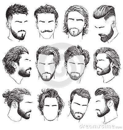 Design, Men Hair, Beard Drawing, Beard Designs, Drawing Male Hair, Hair Vector, Beard Style, How To Draw Men, Beard