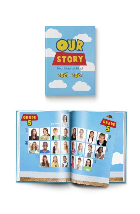 A play on one of your favorite Disney movies, Our Story is a whimsical yearbook theme for any elementary or pre-school. Play, Design, Elementary Yearbook Ideas, Year Book, Middle School Yearbook, Preschool Yearbook, School Yearbook, School Yearbook Ideas, Yearbook Theme