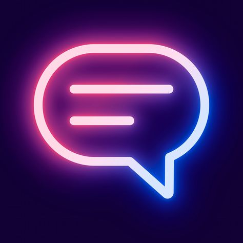 Message social media icon psd in pink neon style | free image by rawpixel.com / Ning Iphone, Neon, Instagram, Apps, App Icon Design, Social Media Icons Vector, Messaging App, Icon Design Inspiration, Social Media Icons