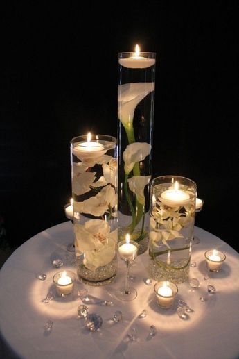 DIY Floating Candle Centerpiece Ideas (Video) Ideas, Elegant, Beautiful, Hoa, Mariage, Boda, Hochzeit, Bunga, Casamento