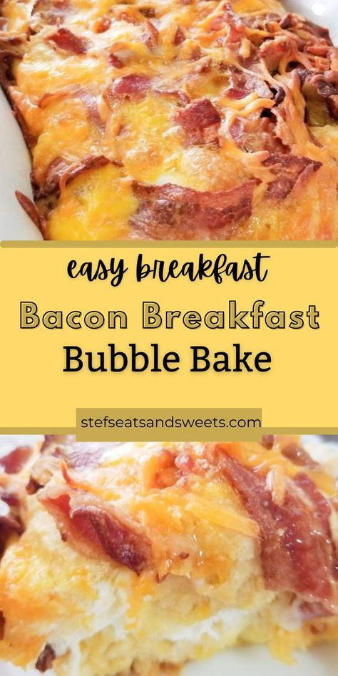 Casserole, Egg Casserole With Bacon, Egg Bake With Bacon, Breakfast Recipes Using Canned Biscuits, Biscuit Breakfast Casserole, Baked Egg Casserole, Breakfast Casserole With Bacon, Bacon Egg Cheese Bake, Bacon Breakfast Casserole
