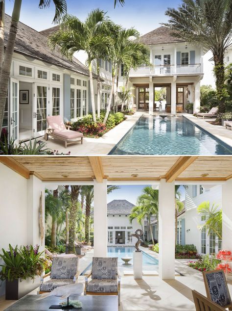 Anglo-Caribbean Style Architecture - Vero Beach, Florida House Design, House, House Designs Exterior, Exterior Design, House Exterior, Hacienda Homes, Decoracion De Interiores, House Roof, Tropical House