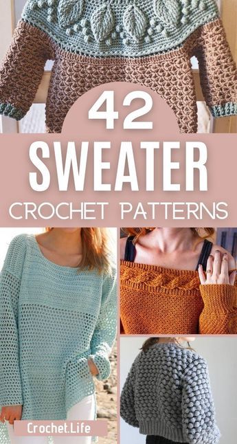 Jumpers, Crochet, Tops, Crochet Sweater Pattern Free, Crochet Sweater Free, Sweater Crochet Pattern, Crochet Tops Free Patterns, Crochet Sweater, Crochet Clothes Patterns