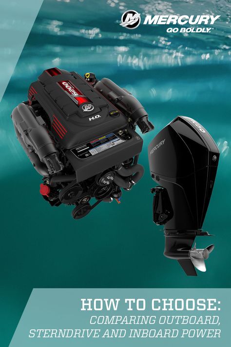 The ideal power choice depends on the type of boating you enjoy most. Power Boats, Outboard Motors, Mercury Outboard, Outboard, Boat Engine, Mercury Motors, Sport Boats, Auto, Diesel