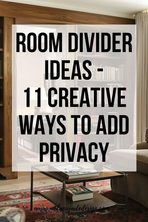 Explore 11 innovative room divider ideas that enhance privacy and add a touch of creativity to your living spaces. From sleek and modern designs to cozy and rustic solutions, these dividers not only serve a practical purpose but also act as decorative elements. Perfect for studio apartments, open floor plans, or any room needing distinct areas without sacrificing style. #RoomDividerIdeas #InteriorDesign #HomeDecor Single Panel Room Divider, 2 Panel Room Divider, Room Dividers For Small Spaces, Basement Room Divider Ideas, Panel Room Divider, Unique Room Dividers, Privacy Room Divider Ideas, Room Divider Ideas, Room Divider Glass