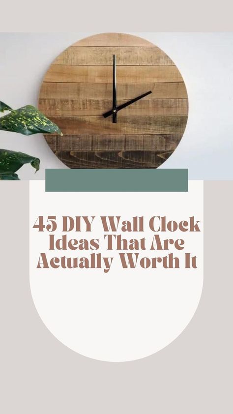 Diy, Toys, Diy Wall Clock Ideas, Diy Wall Clock, Diy Wall Clocks, Diy Clock Wall, How To Make Wall Clock, Homemade Wall Clocks, Wood Clock Diy