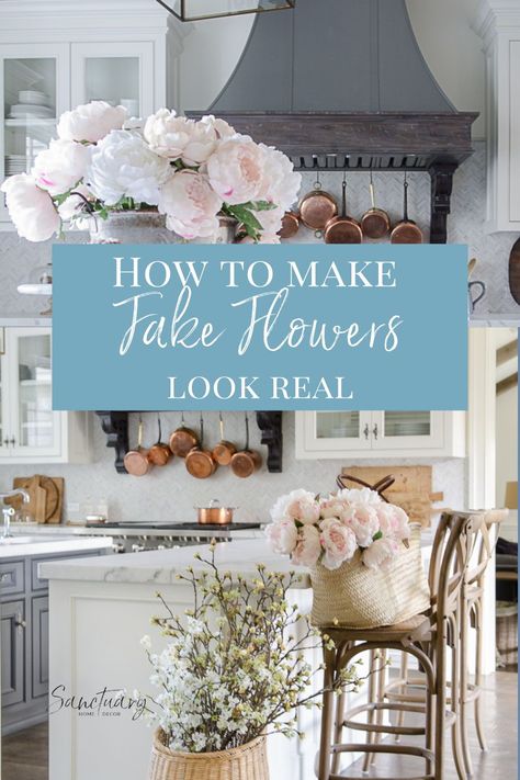 I never thought I would say this, but I use fake flowers ALL THE TIME in my home decor. Over the past two years I have developed a beautiful collection of realistic fake flowers that I use over and over each season to fill my home with gorgeous color and today I’m sharing my favorite sources for faux flowers with you! Follow us for more tips just like this. Vintage, Decoration, Crafts, Home Décor, Faux Flowers Arrangements, Faux Floral Arrangement, Faux Flower Arrangements, Faux Flowers Decor, Faux Flower Centerpiece