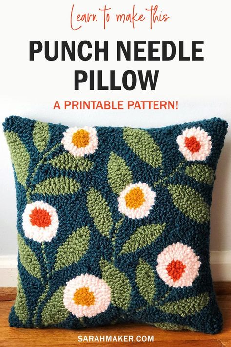 Sewing Projects, Sewing Patterns, Crafts, Diy, Embroidery Patterns, Crochet, Pillow Pattern, Fabric Crafts, Punch Needle Patterns