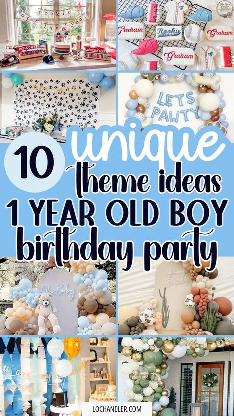 Elevate your event planning with super creative 1st boys' birthday party theme ideas! Discover a range of kids themed birthday parties, featuring adorable birthday themes for boys. From baby boy first birthday celebrations to unique boy theme party ideas, make his first birthday an unforgettable celebration. Ideas, Boys 1st Birthday Party Ideas, Boys First Birthday Party Ideas, 1st Birthday Boy Themes, First Birthday Theme Boy, Boy Birthday Party Themes, 1st Birthday Party Themes, 1st Birthday Parties, First Birthday Party Themes