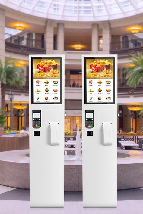 21.5 Inch Touch Screen Self-Service Payment Kiosk For Restaurant Order System Software, Design, Vending Machine, Digital Kiosk, Information Kiosk, Kiosk Design, Digital Menu Boards, Digital Menu, Restaurant Counter Design
