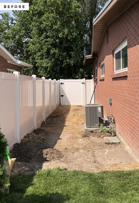Garages, Outdoor, Decks, Exterior, Yard Separation Ideas From Neighbors, Small Side Yard Ideas Between Houses, Small Side Yard Garden Ideas, Fenced In Backyard Ideas, Small Yard Landscaping