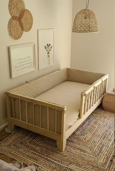 Home Décor, Toddler Bed, Toddler Floor Bed, Baby Bed, Baby Room Design, Baby Room Decor, Floor Bed, Toddler Rooms, Toddler Bedrooms