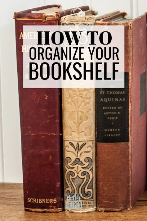 Bookshelves, Ideas, Organisation, Decoration, Organizing Your Home, Organizing Books, Bookshelf Organization, Organization Hacks, Library Organization
