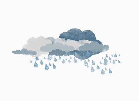 Storm clouds and rain against white background Clouds, Art, Storm Clouds, Rain Art, Rain Illustration, Rain Clouds, Rain Wallpapers, Cloud Illustration, Cloud Drawing