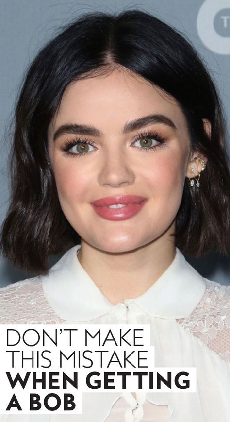 Lucy Hale, Up Dos, Crochet, How To Style Bob, Growing Out Short Hair Styles, Textured Bob Hairstyles, Hair Today, Thick Hair Long Bob, Short Hair Cuts For Round Faces