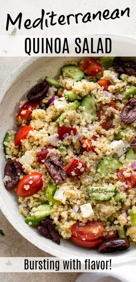 Paleo, Quinoa Salad, Healthy Recipes, Mediterranean Quinoa Salad, Quinoa Recipes Healthy, Quinoa Recipes, Quinoa Recipes Easy, Healthy Salad Recipes, Healthy Salads