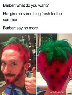 Barber Memes, Terrible Haircuts, Doug Funnie, Filmy Vintage, صفحات التلوين, Very Funny Pictures, Crazy Hair Days, 웃긴 사진, Really Funny Joke