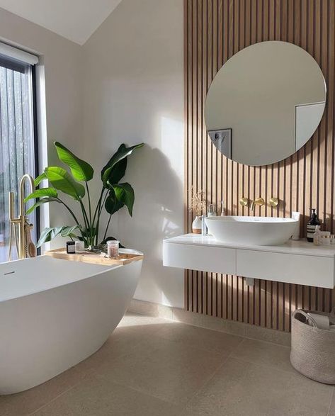Naturewall on Instagram: "Create your very own oasis by introducing natural elements to your en-suite 🌿 We love this space from @talltrees.and.scandidreams 🤍 #bathroominspo #bathroomrenovations #bathroomreno #ensuite #bathroomtiles" Inspiration, Bathroom Interior, Scandi Bathroom, Luxury Bathroom, Bathroom Inspiration, Bathroom Inspiration Decor, Interieur, Condo Bathroom, Bathroom Renos