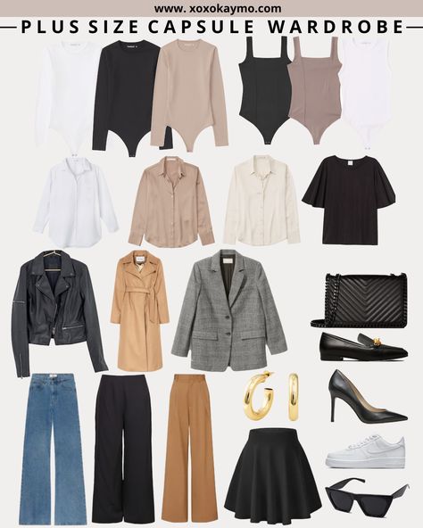 Capsule Wardrobe, Outfits, Wardrobes, 10 Piece Capsule Wardrobe, Plus Size Capsule Wardrobe, Capsule Wardrobe Women, Plus Size Minimalist Wardrobe, Capsule Wardrobe Work, Capsule Outfits