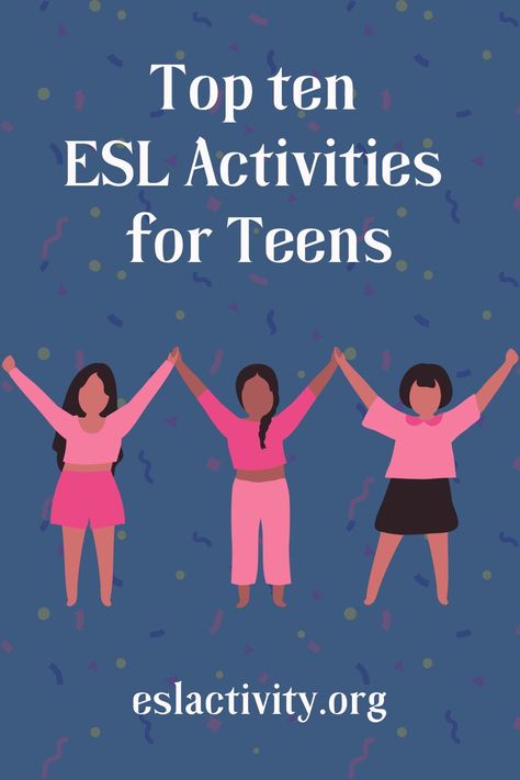 If you’re looking for some of the best ESL games and activities for teens, then you’re in the right place. Keep on reading for everything you need to know about ESL activities for teenagers to make your English classes even better. #activities #eslactivities #eslgames #gamesforteens #gamesforteenagers #eslforteens #esllearning #esl #eslteachers #English #learningEnglish #Englishteachers #TEFL Reading, Speaking Games, Esl Middle School Activities, Middle School Esl, Esl Teaching Resources, English Games, Esl First Day Activities, Teaching Sentences, Sentence Activities