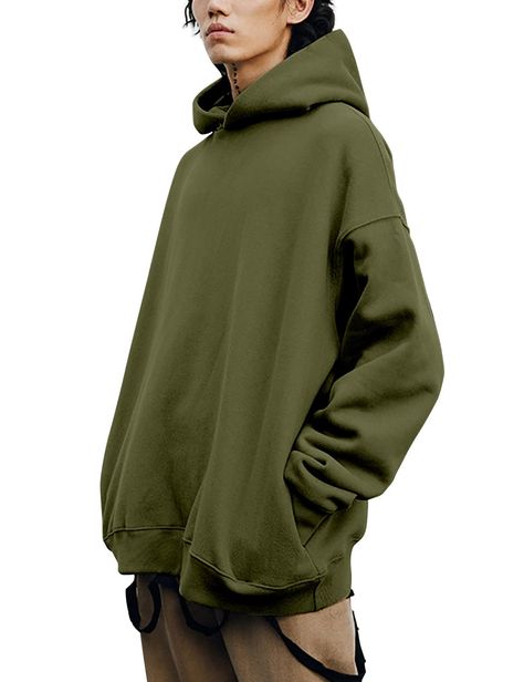 PRICES MAY VARY. 52% cotton 48% polyester Imported Pull On closure Design - Oversized hoodie, Mens Hoodies Pullover, Fleece Hoodie men, Solid color, No string hoodie with side pockets, fleece lining sweatshirt, long sleeve with premium hem, Cotton heavy weight fleece hoody sweatsuit, Mens casual hoodies pullover, Winter men's gym workout hoodie Feel - This oversized hoodie men is made with cotton heavy weight fleece, soft and breathable, fleece lining to keep you warm in the fall and winter. Thi Fleece Hoodie, Hoodies Men, Hoodies, Hooded Sweatshirts, Sweatshirts Hoodie, Pullover Hoodie, Hoodie Fashion, Cotton Hoodie, Oversized Hoodie Men