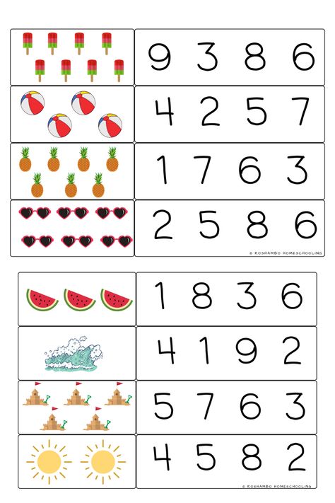 Pre K, Counting For Kids, Counting Activities Preschool, Counting Activities, Preschool Counting, Counting Worksheets For Kindergarten, Counting Worksheet, Number Recognition Activities, Numbers For Kids