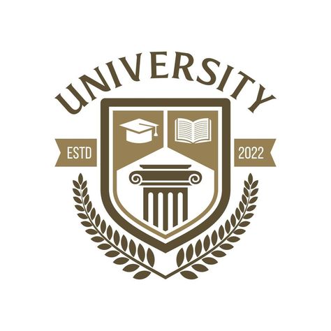 University education logo design vector template Education, Design, Web Design, Logos, Cover Design, University Logo, College Design, Education Logo, Academy Logo
