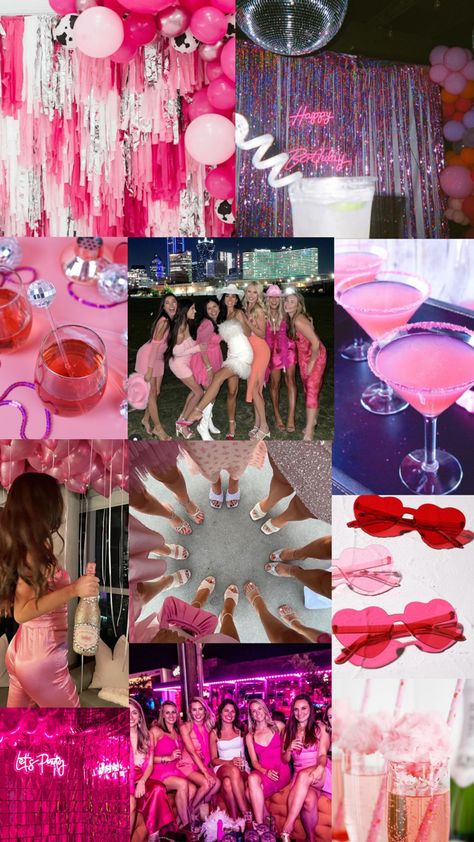 Barbie, Pink Bachelorette Party, Fun Bachelorette Party Ideas, Pink Bachelorette, Bachelorette Inspo, Pink Bachelorette Party Decorations, Bachelorette Party Themes, Bachelorette Party Weekend, Bachelorette Party