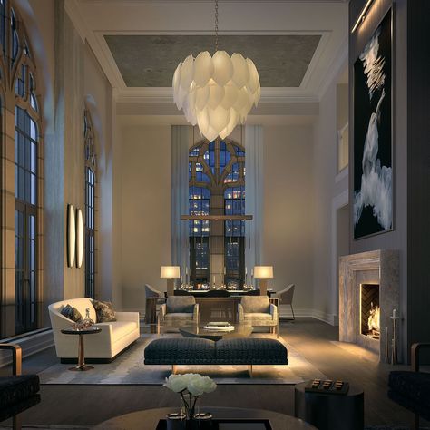 Chicago’s Tribune Tower shows off its $7.6 million luxury condo - Curbed Chicago Architecture, Interior, Luxury Penthouse, Residences, Luxury Condo, Luxury Apartments, Luxury House, Luxury Homes, Luxury Homes Dream Houses