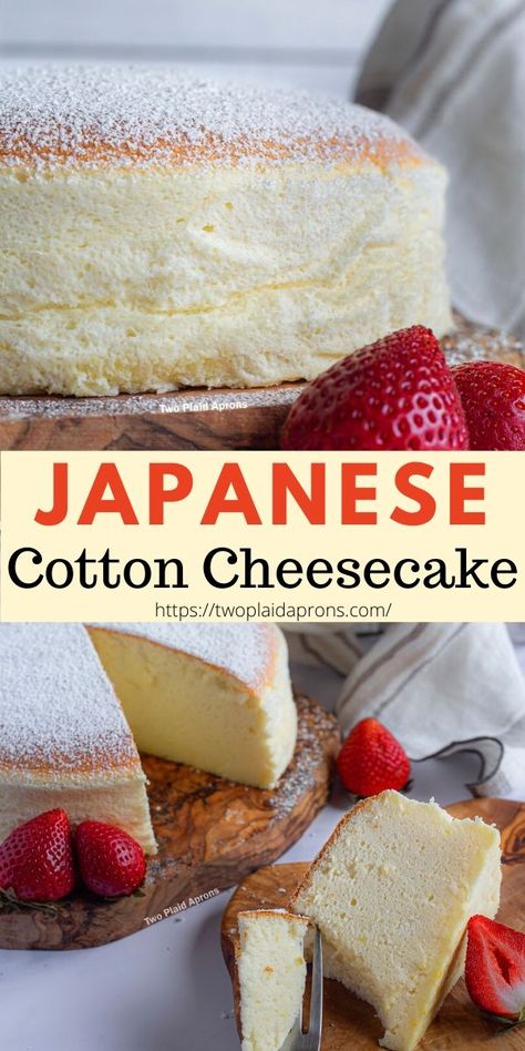 Dessert, Cheesecakes, Pie, Tart, Desserts, Japanese Cotton Cheesecake, Japanese Fluffy Cheesecake, Japanese Cheesecake Recipes, Chinese Cheesecake