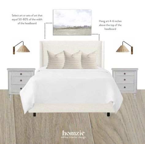 How to Decorate Above Your Bed — Homzie Designs Design, Decoration, Queen, Easy, Quartos, Deco, Interieur, Bed, Bedroom Interior