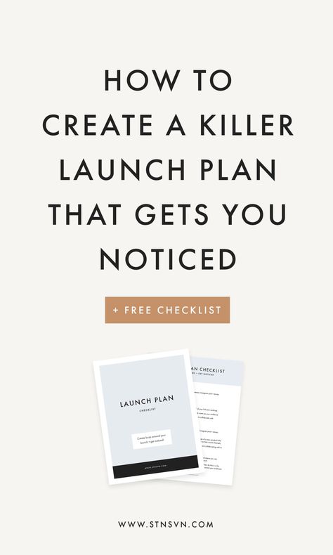 How to Create a Launch Plan That Gets You Noticed - Station Seven Content Marketing, Business Tips, Inbound Marketing, Launch Plan, How To Start A Blog, Business Planning, Launch Strategy, Business Plan Template, Business Strategy
