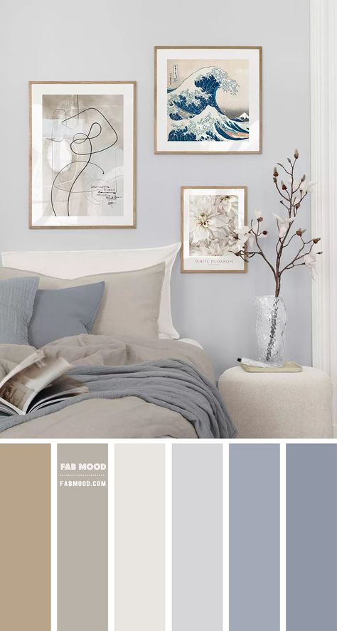 Interior, Home Décor, Neutral Color Bedroom, Bedroom Color Schemes Relaxing, Neutral Color Palette Bedroom, Bedroom Color Schemes, Bedroom Color Schemes Neutral, Bedroom Color Schemes Blue, Bedroom Color Combination