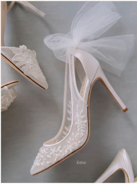 Bella Belle Bridal Shoe 2020 Collection "Edna" Belle Bridal, Sweep Train Wedding Dress, Bridal Shoe, Bridal Shoes, Bride Shoes, Comfortable Bridal Shoes, Dream Wedding Shoes, Wedding Dress Train, Wedding Shoes Lace
