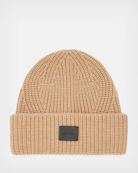 The Farren Beanie. It's crafted from a soft wool blend fabric with a rolled cuff. We've put our signature on a leather patch too. Keep warm, look good - it's easy.     Soft handfeel Turn back cuff Ribbed texture Leather patch Wool Blend, Beanie Hats, Beanie, Woolen, Wool, Knit Beanie, Leather Patches, Leather Jacket, Winter Cap