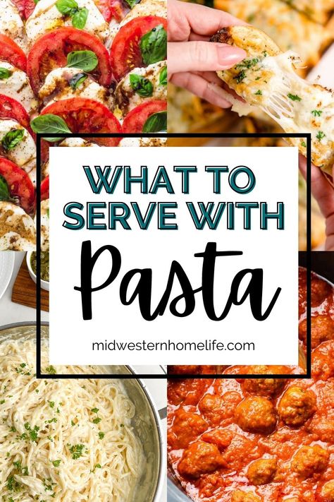 A comforting bowl of pasta is the perfect dinner for busy weeknights. It’s an easy, delicious meal that's versatile enough to share the dinner table with any of these 35 appetizers, side dishes, and sauces that pair perfectly with pasta. Pasta Bar, Sauces, Brunch, Pasta, Ideas, Dinner Recipes, Apps, Casserole, Side Dishes For Pasta